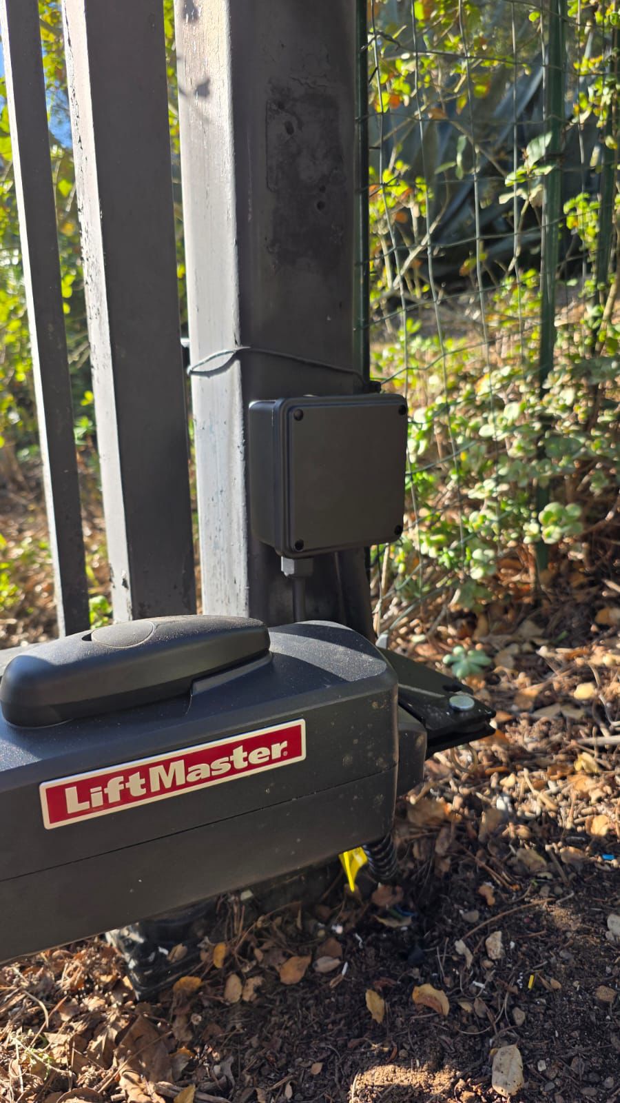 LiftMaster swing gate actuator installed Los Angeles CA