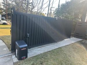 New LiftMaster sliding gate installation Los Angeles