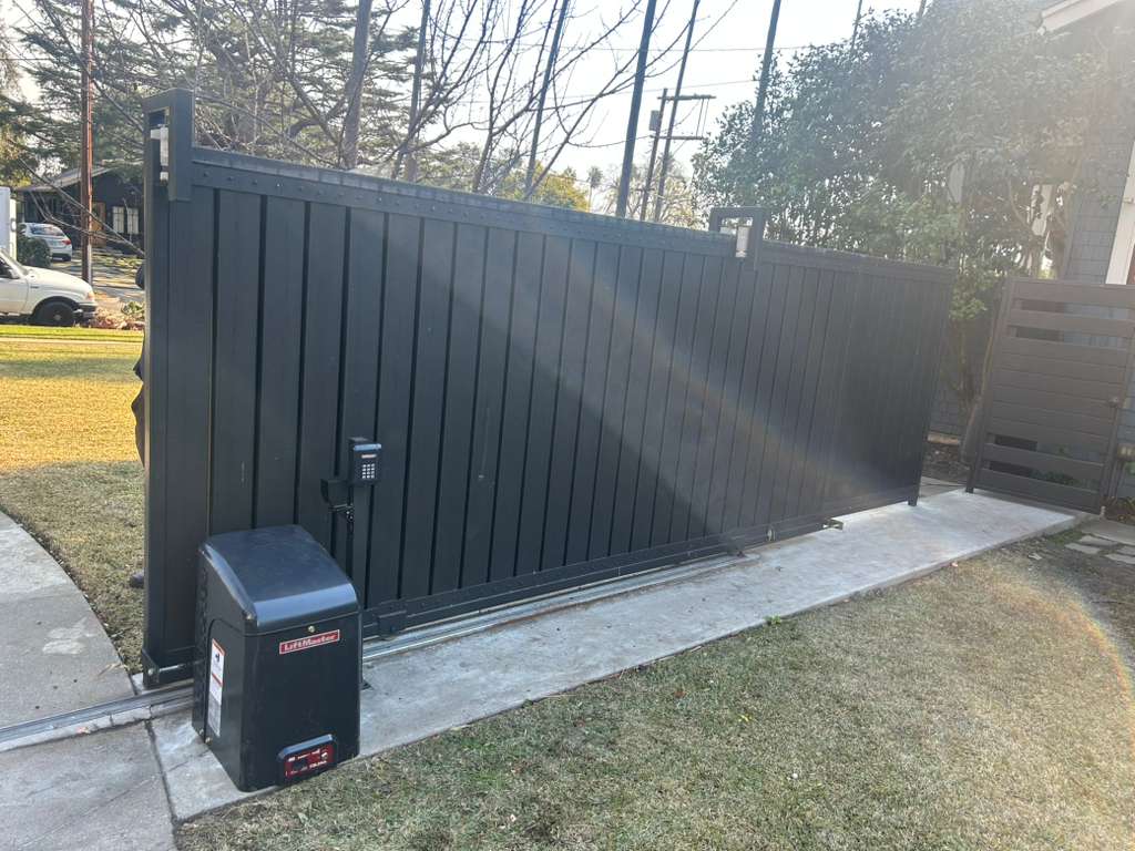 New LiftMaster sliding gate installation Los Angeles